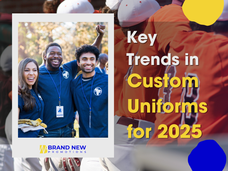 2025 custom uniform trends including eco-friendly, bold colors, and personalization