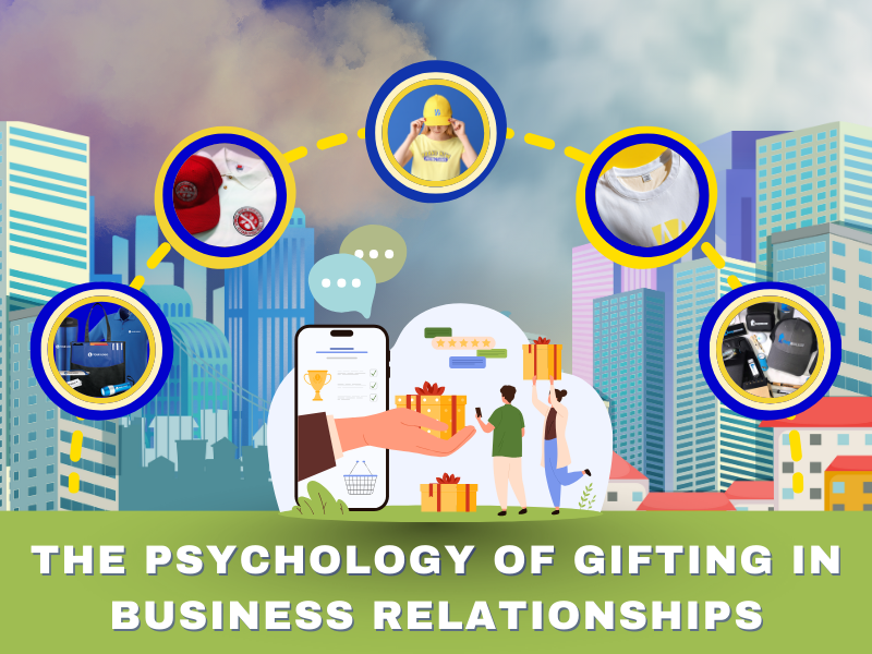 Logo business gifts illustrating psychology of gifting in client relationships