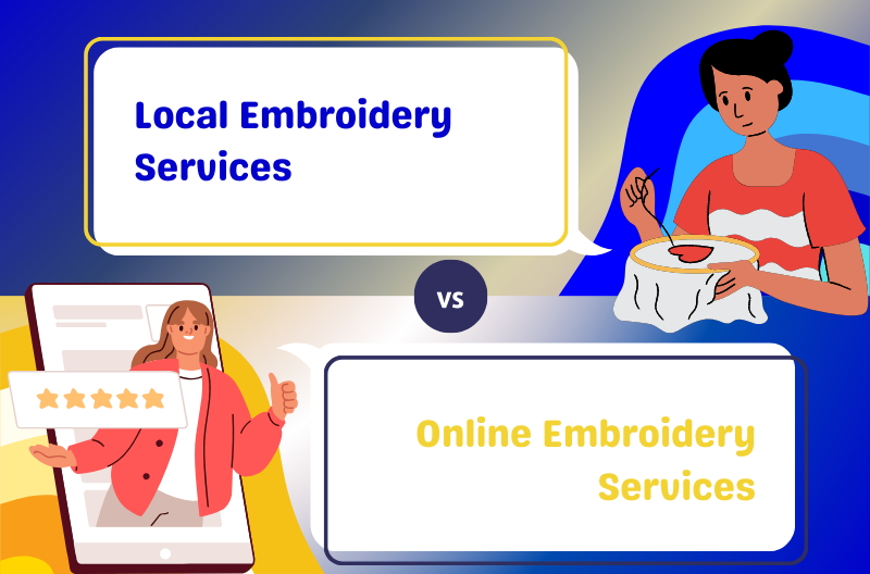 Comparing local vs online embroidery services
