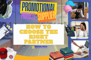 Promotional Products Suppliers showcasing branded apparel, drinkware, and marketing giveaways