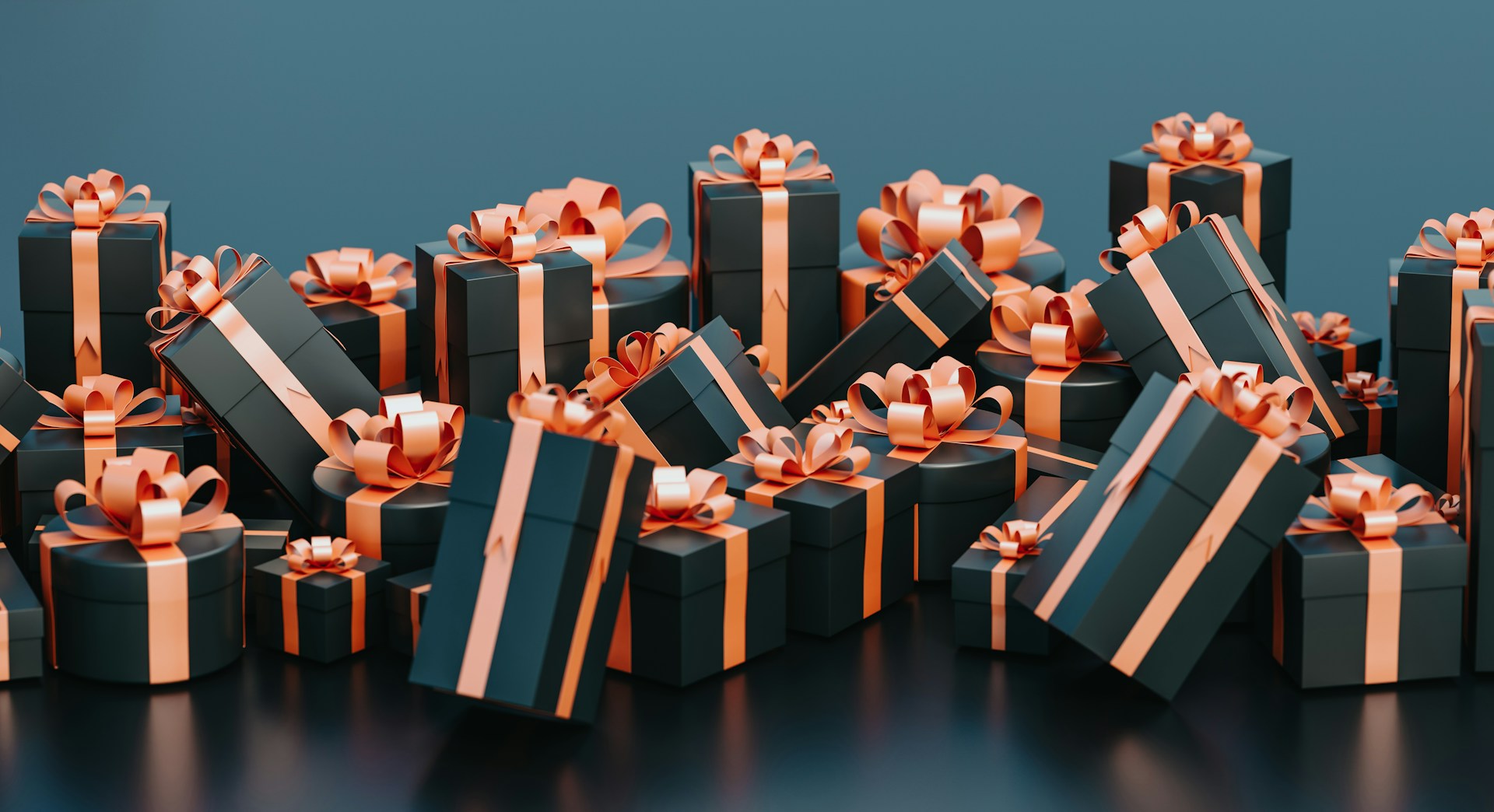 A pile of gift boxes