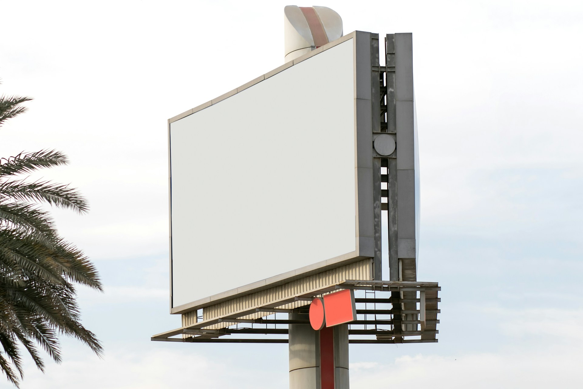 A blank billboard