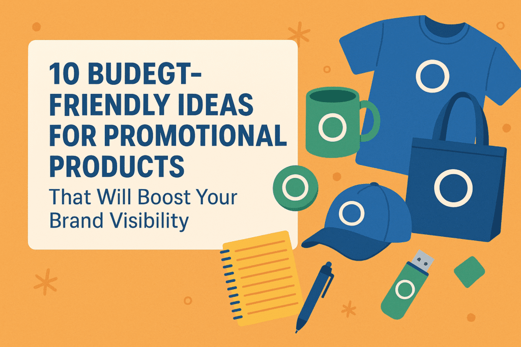 10 budget-friendly ideas for promotional products to boost brand visibility.