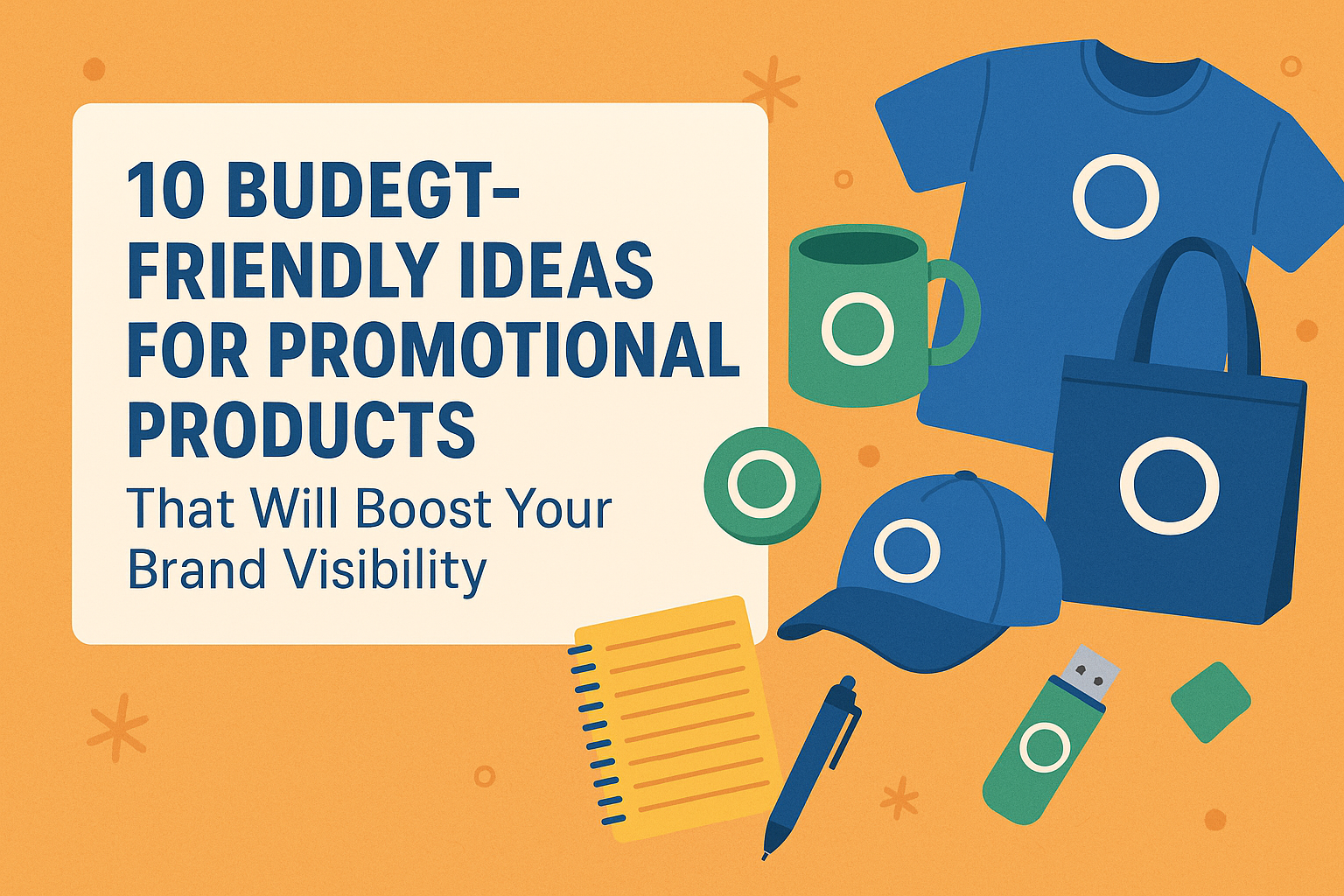 10 budget-friendly ideas for promotional products to boost brand visibility.