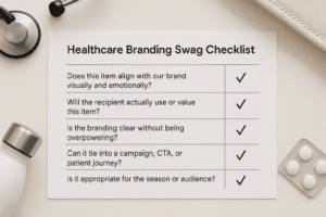 Seasonal swag ideas boosting healthcare marketing branding checklist
