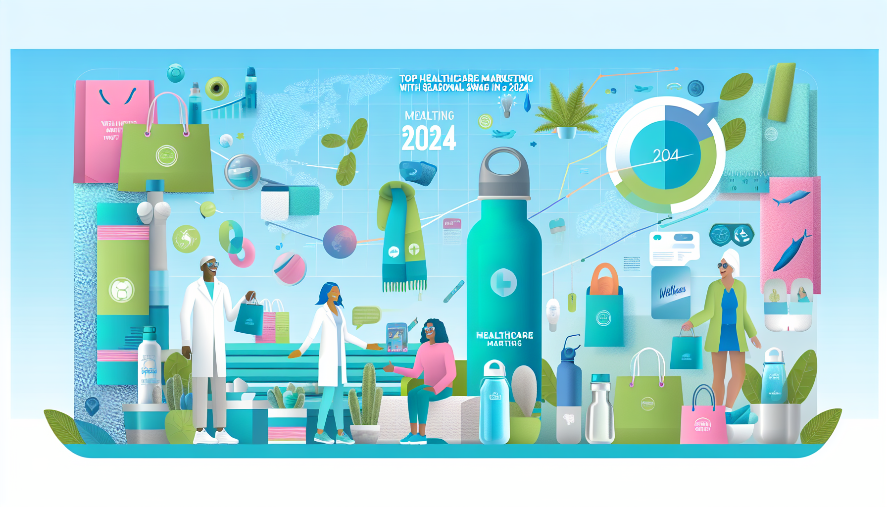 Seasonal swag ideas boosting healthcare marketing in 2025 with branded wellness kits and event giveaways
