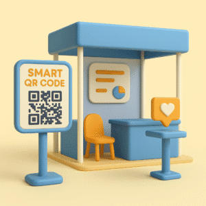 best QR code merchandise placement for booths