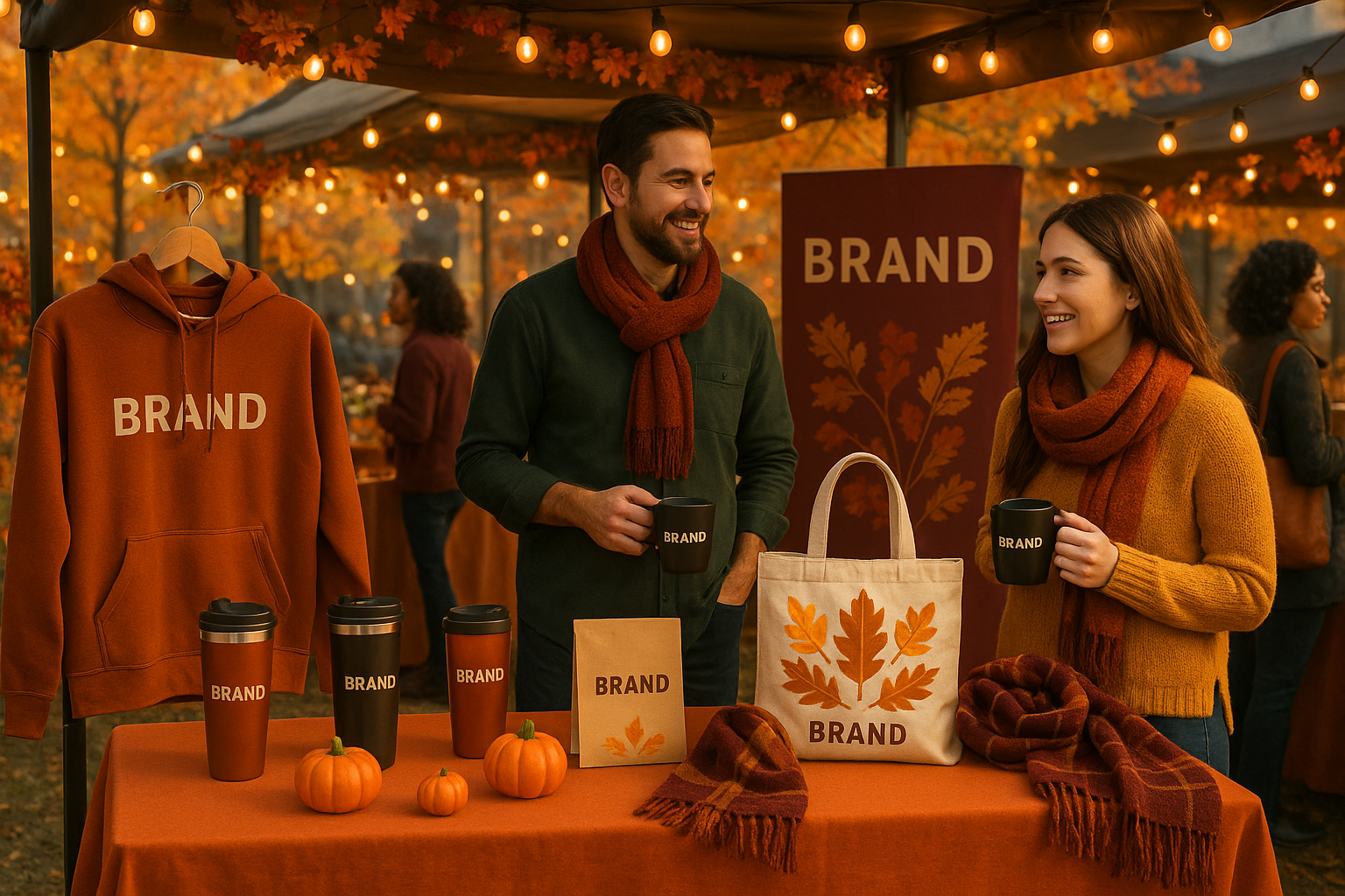 fall promotional products for trade shows and seasonal brand marketing