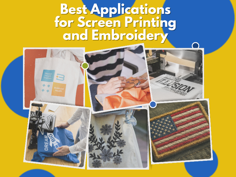 Best applications of screen printing and embroidery for events and corporate branding
