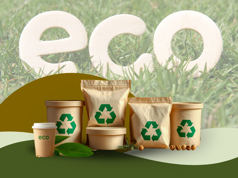 how to design promotional products with sustainable packaging using recycled and compostable materials