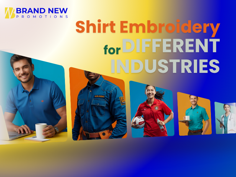 custom embroidered shirts for corporate and retail industries