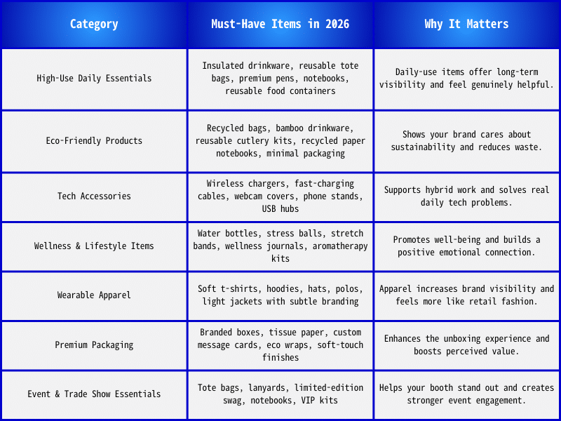 Checklist of must-have promotional marketing materials for businesses in 2026
